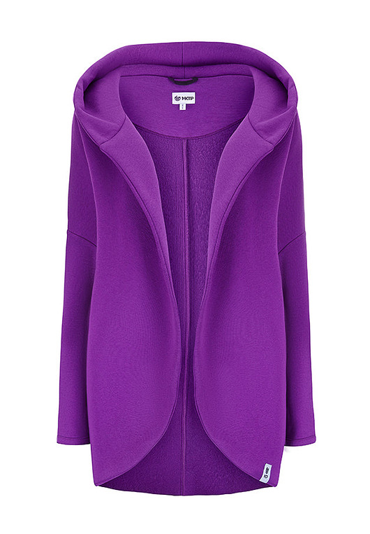bluza z kapturem damska Peleryna do zadań specjalnych Purpurowa