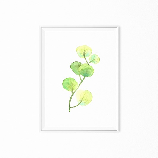 Plakat skandynawski botaniczny Greenery myscandi