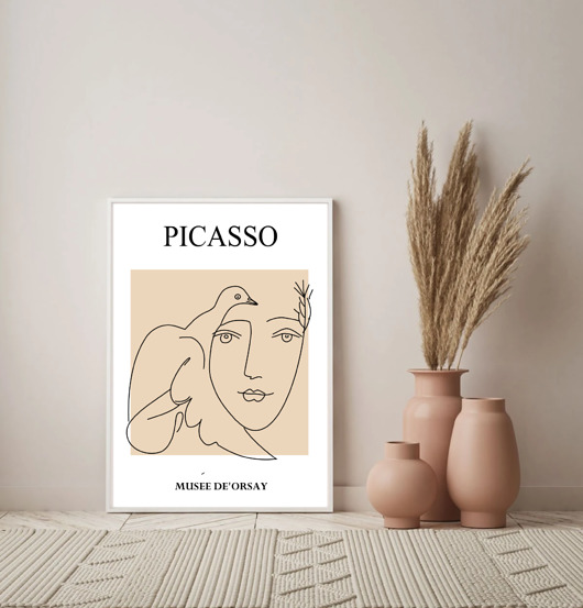 plakaty PLAKAT Pablo Picasso, ilustracja, grafika