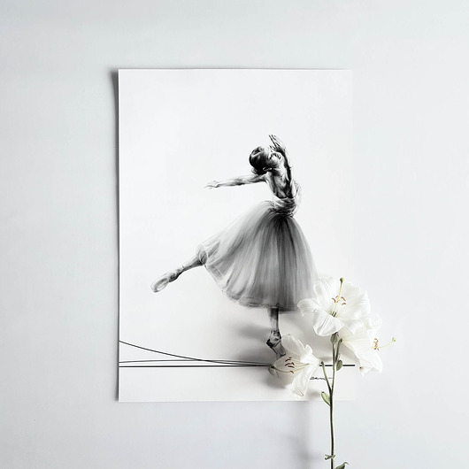 plakaty tchnienie _ minimalistyczny plakat balet