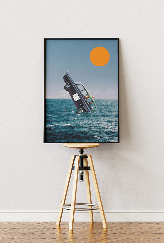 plakaty Plakat Policja Nam Dokucza ( Już nie ) - Kolaż Fine Art