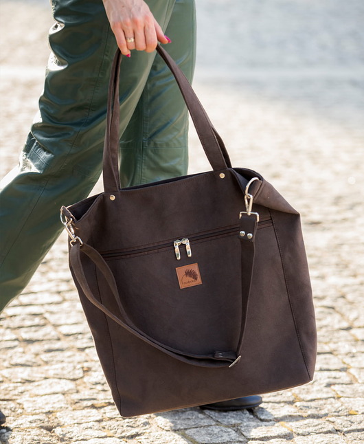 torby na ramię Torba "TOTE BAG" w kolorze  Brunatnym
