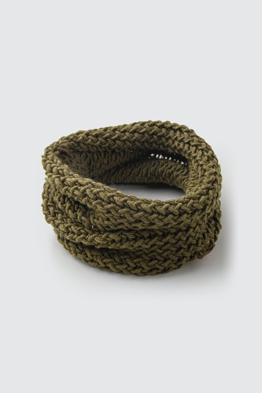 tuby i kominy Komin z wełny merynosa handmade ZIELONY