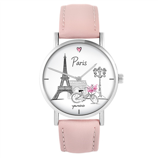 zegarki damskie Zegarek - Paryż - pudrowy róż