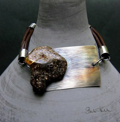 silver/stone collection - bursztyn Beata Kwiatkowska