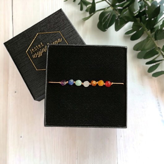 bransoletki z kamieni naturalnych PREMIUM: chakra bracelet : wspieraj wszystkie czakry