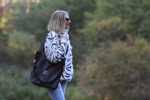 Grafitowa zamszowa torebka A4 do pracy Karolina Audycka