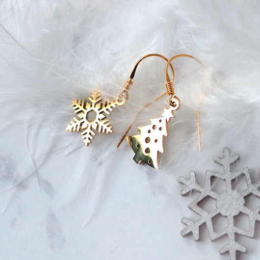 kolczyki - inne WYSYŁKA 24h -ZŁOTE ŚWIĘTA  śliczne kolczyki świąteczne