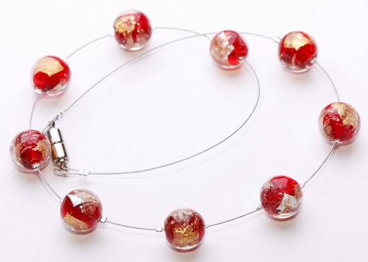 Murano w czerwieni mellody