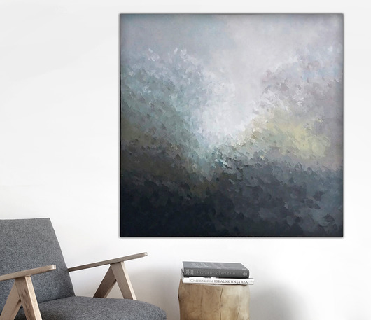 Malarstwo - obraz 100x100 cm, farby akrylowe Beata Jarecka