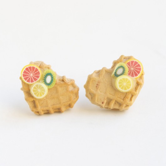 Gofry z owocami srebro Lemon Lovely