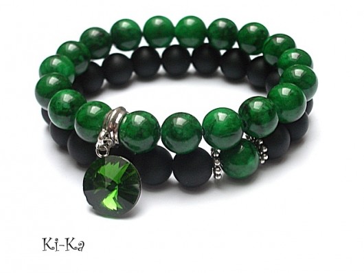 Duo - Emerald and black /09.12.2013/ KiKa pracownia