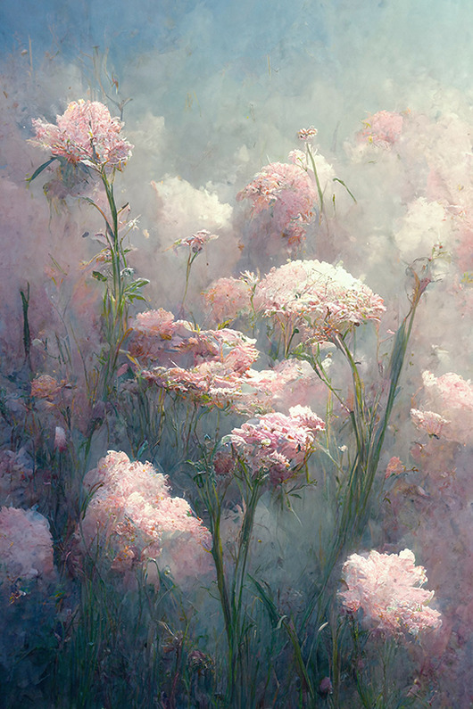 obrazy Pink Flowers - DEKORACJA ŚCIENNA