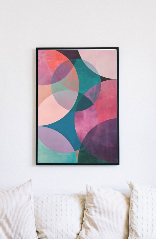 plakaty Plakat - Abstract circles 4
