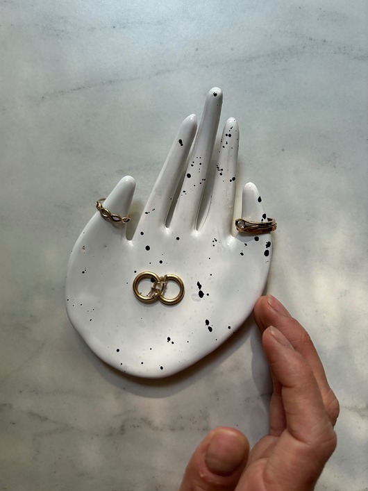 pojemniki na biżuterię Ceramiczna Łapka Handmade Talerzyk na Biżuterię Dalmatyńczyk