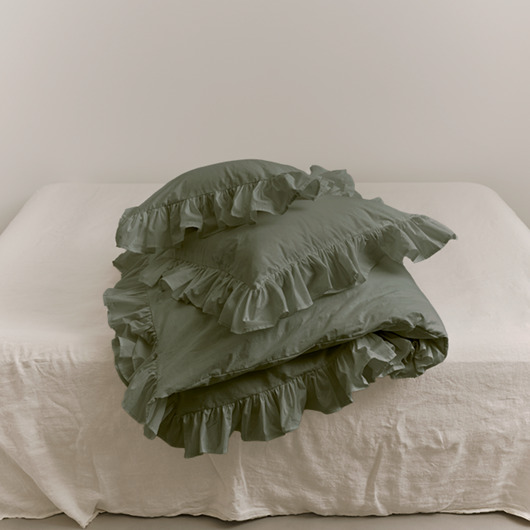 pościel Pościel z falbanami SOPHIE deep green