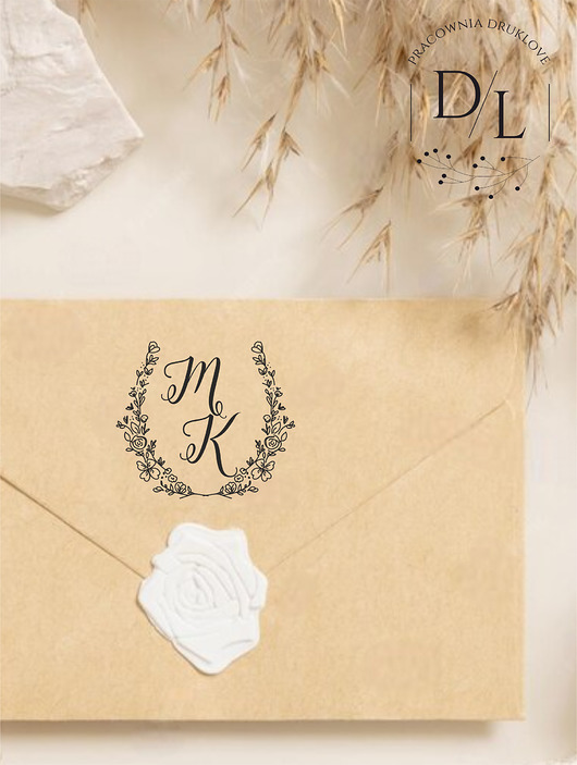 stemple ślubne Stempel ślubny personalizowany Wianek 3