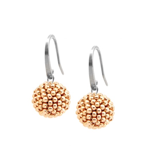 Kolczyki Glamour - Silver & Rose Ilovehandmade