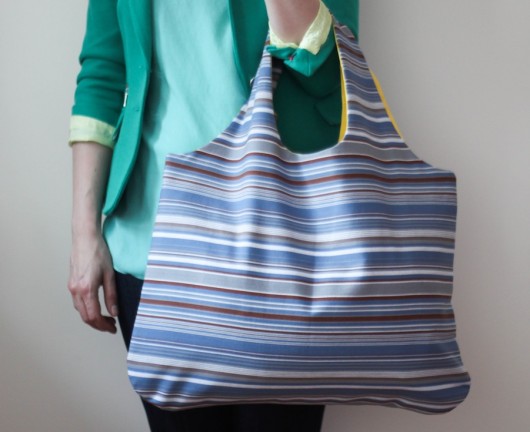 Eko torba na zakupy BLUE STRIPES longredthread