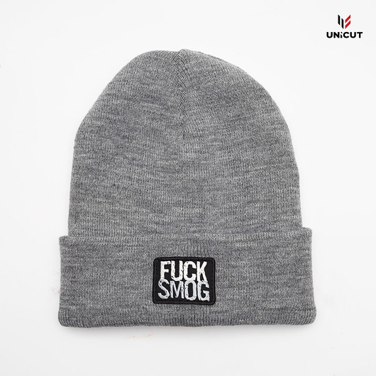Czapka zimowa z naszywką Fuck Smog unicut