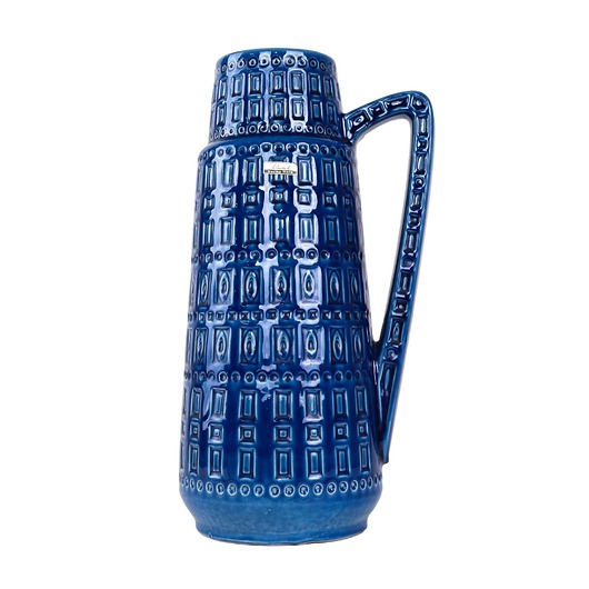 wazony Wazon ceramiczny niebieski, niemiecki design, lata 60, produkcja: Scheurich