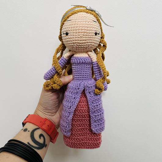 lalki Lalka księżniczka maskotka szydełkowa handmade