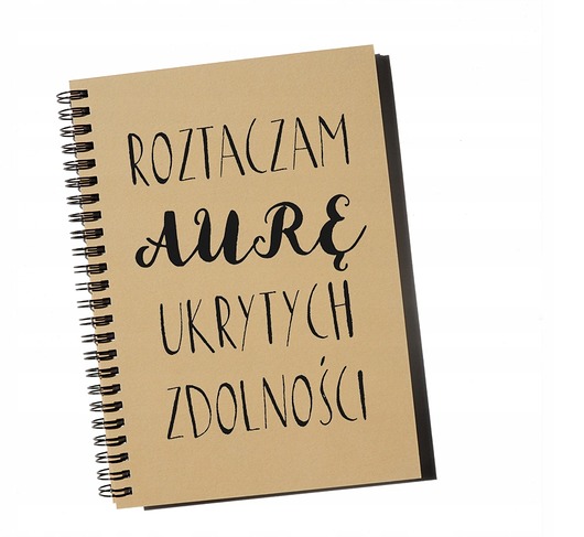 notatniki i albumy Roztaczam aurę ukrytych zdolności, notatnik