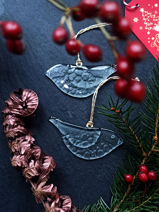 ozdoby choinkowe Szklane ptaszki