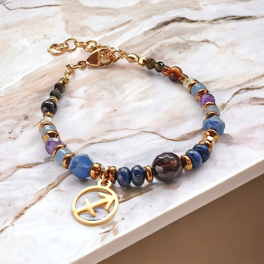bransoletki z kamieni naturalnych STRZELEC - zodiac collection - PREMIUM - zodiak