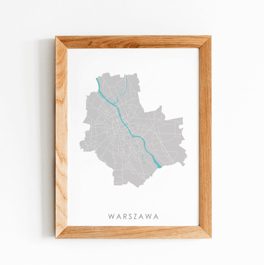 grafiki i ilustracje Mapa grafika - Warszawa