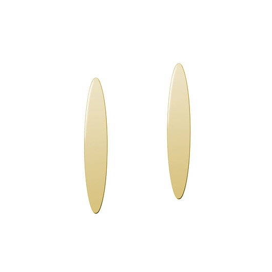 kolczyki pozłacane Kolczyki ellipse gold