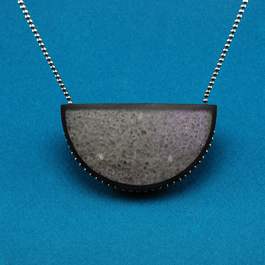 wisiory Naszyjnik półokrąg księżycowy