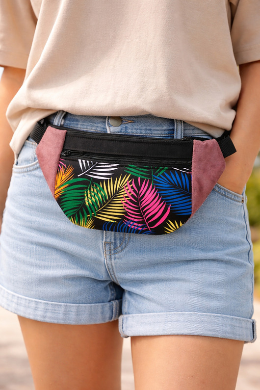 saszetka nerka Nerka listki kolorowe