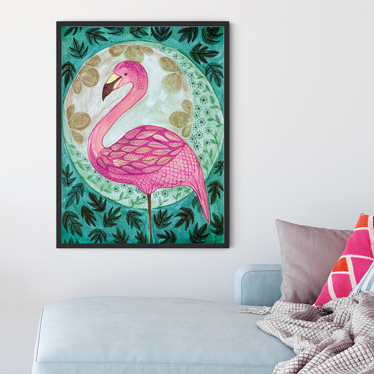 plakaty Flaming ilustracja drukowana