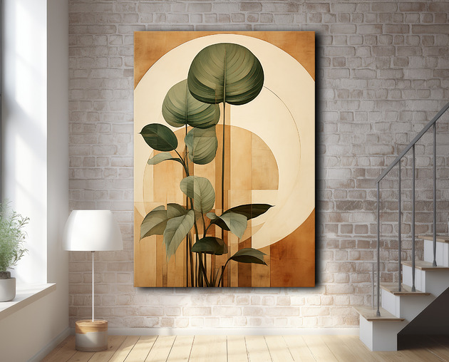 plakaty Tropikalne liście - Plakat - Loft, Minimalizm