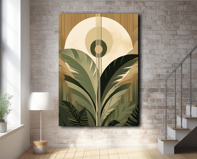plakaty Tropikalne liście - Plakat - Loft, Minimalizm