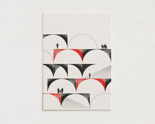 plakaty Warszawskie mosty/ Oryginalna grafika / poster print