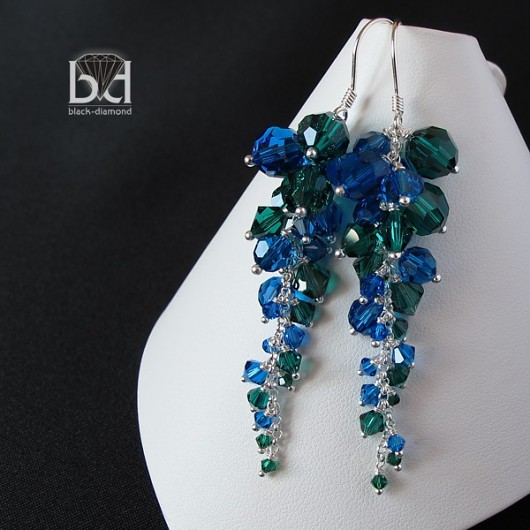 Gronka kryształ Swarovski Black Diamond