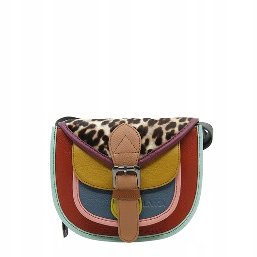 torby na ramię Torebka damska listonoszka skórzana regulowany pasek kolorowa OLIVKA