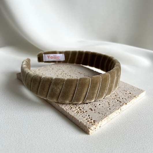 opaski do włosów Rogalikowa opaska Olive standard