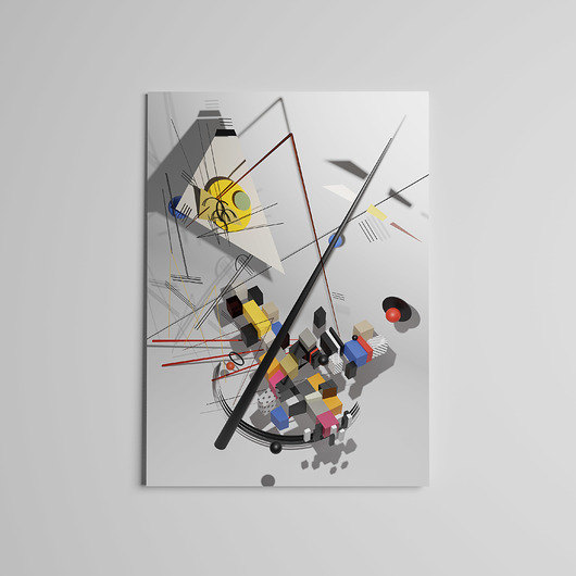 plakaty Plakat 3D Grafika Geometria