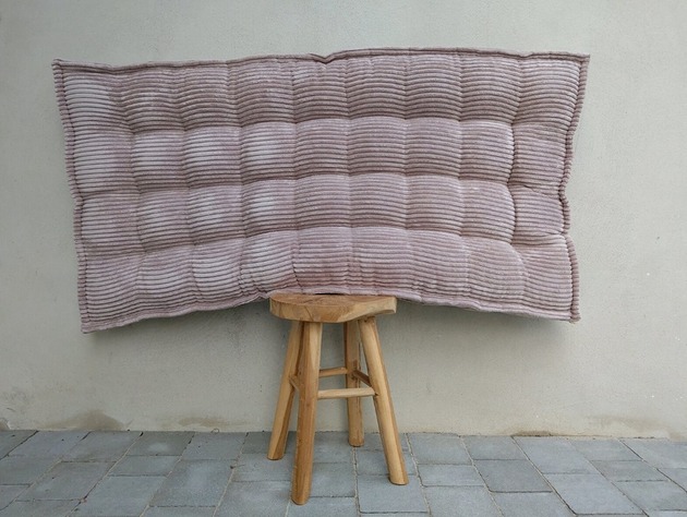 pufy do siedzenia Futon materac francuski Velvet  Siedzisko na podłogę Lawendowy