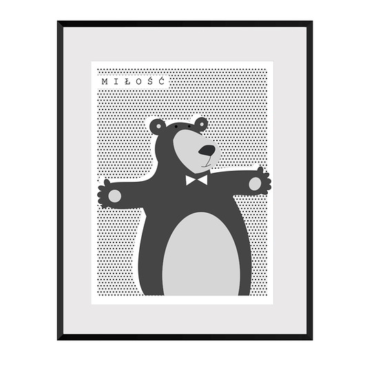 Miś MIŁOŚĆ Cytryna design