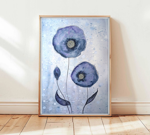 obrazy Oryginalna akwarela. Kwiaty A3