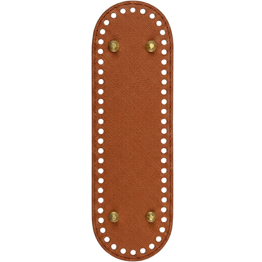 akcesoria różne Owalne dno do torebki baza do szydełkowania skóra PU brązowa 30x10 cm owal