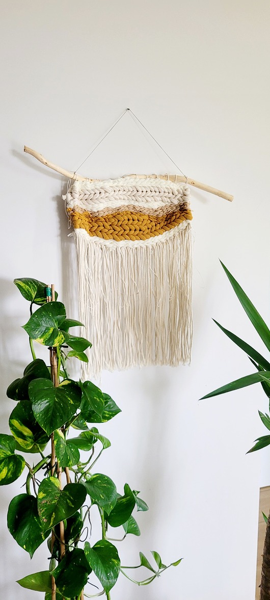 Ozdoby na ścianę Tkanina w stylu "boho"