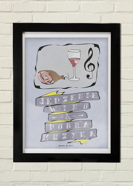 Jedzenie Plakat 30x40 GAU Home