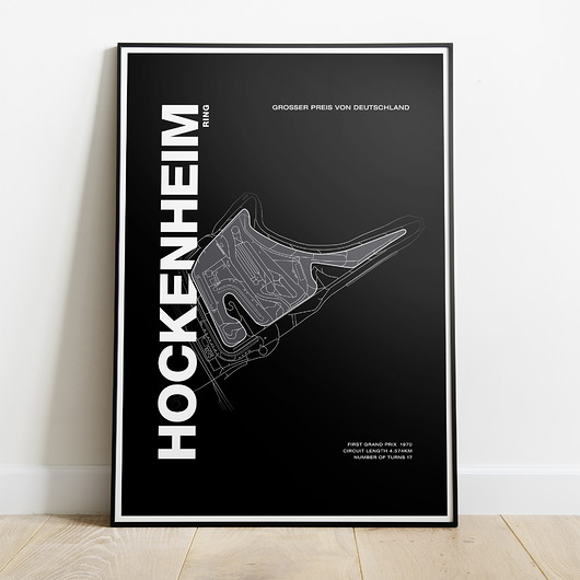 Plakat Tory wyścigowe -Hockenheim Peszkowski Graphic