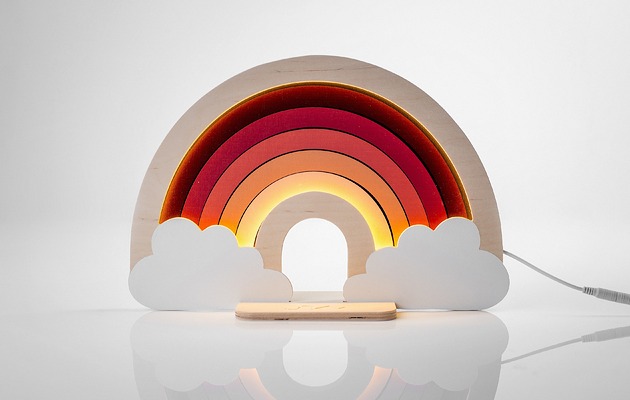 lampy do pokoju dziecka Lampka ścienna Unky - TĘCZA terracotta