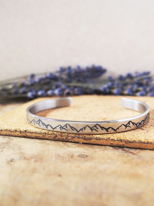 Srebrna bransoletka typu bangle z Twoim grawerem JoSiSilver